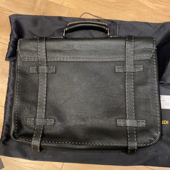 Fendi leather briefcase - Picture 5 of 11